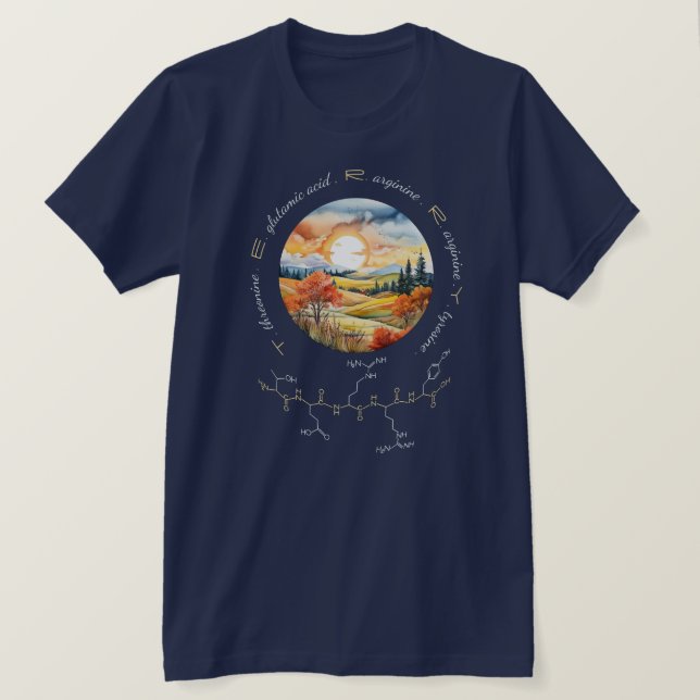 TERRY peptide, Moon 1 w/ custom text, dark T-Shirt (Design Front)