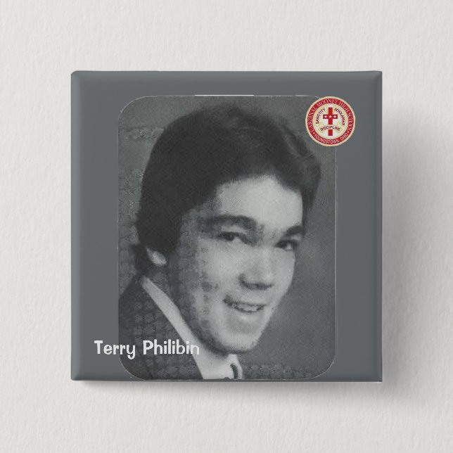 Terry Philibin 15 Cm Square Badge (Front)