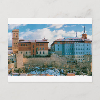 Teruel torre y seminario postal postcard