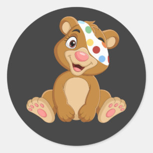 Tesco Pudsey Bear  Classic Round Sticker