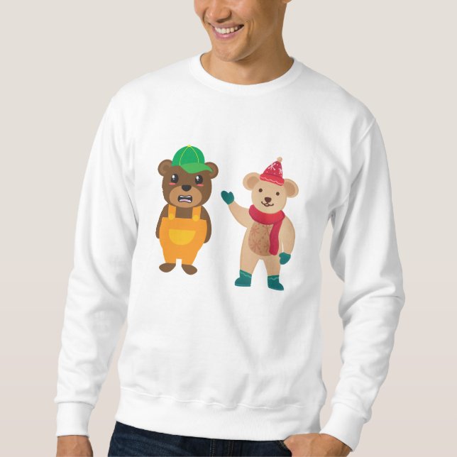 Tesco pudsey bear funny bear sweatshirt (Front)