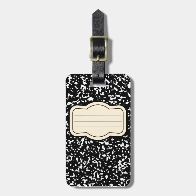 Tesimart | Composition Notebook Luggage Tag (Front Vertical)