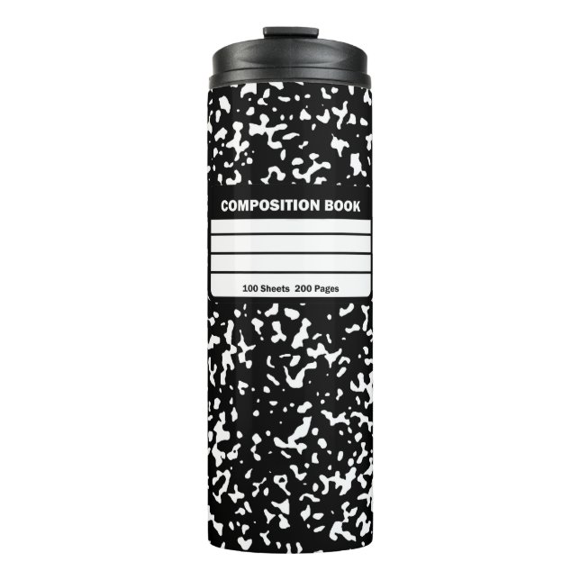 Tesimart | Composition Notebook Thermal Tumbler (Front)