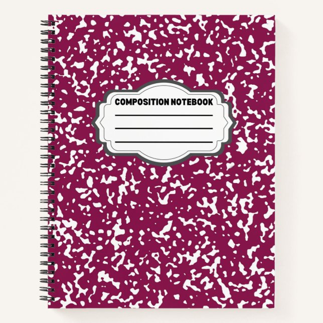 Tesimart | Wide Ruled Spiral Composition Notebook  (Front)