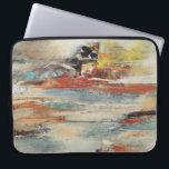 Tesiturno Laptop Sleeve<br><div class="desc">Tesiturno I by Gabriela Villarreal. Muted lines in various colours are overlapped to create this unique design.</div>
