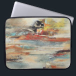 Tesiturno Laptop Sleeve<br><div class="desc">Tesiturno I by Gabriela Villarreal. Muted lines in various colours are overlapped to create this unique design.</div>