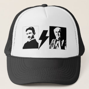 Tesla and Edison - the Original AC/DC. Trucker Hat