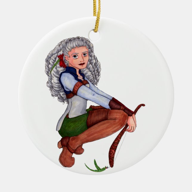 Tesla Ceramic Tree Decoration (Front)