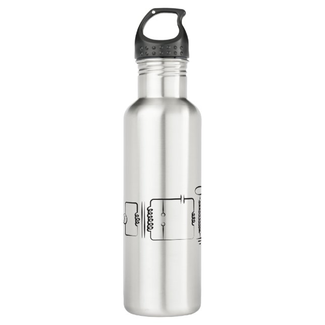 Tesla Coil 710 Ml Water Bottle (Front)