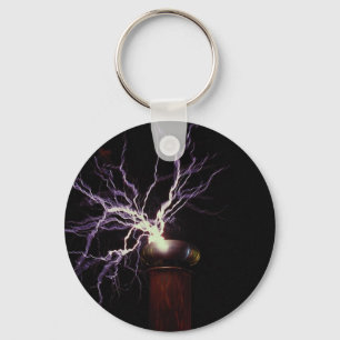 Tesla coil arcing key ring