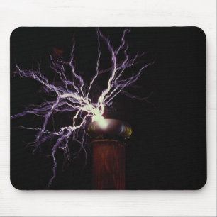 Tesla coil arcing mouse mat