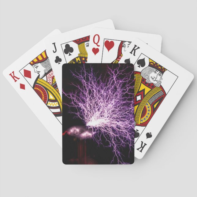 Tesla Coil Plasma Playing Cards (Back)