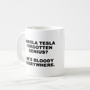 Nikola Tesla Travel Mug Coil Inventor Novelty Coffee Cup Gift