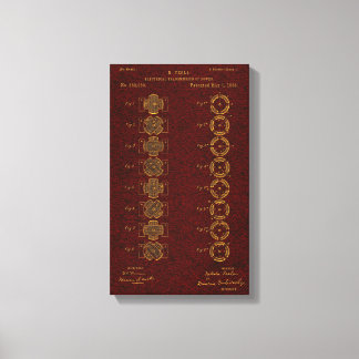 Tesla Patent 00382280 Sht 1 Canvas Print