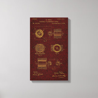 Tesla Patent 00382280 Sht 2 Canvas Print