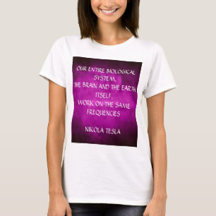 Tesla Quote On Purple T-Shirt