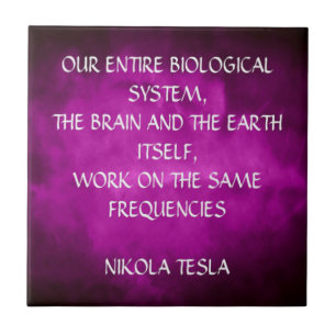 Tesla Quote On Purple Tile