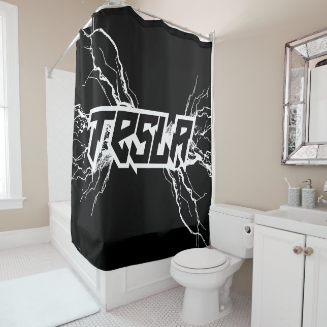 Tesla Shower Curtain (In Situ)