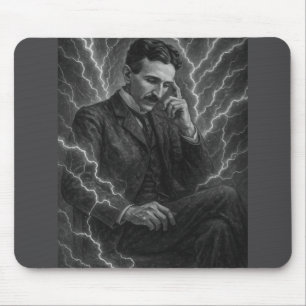 Tesla Sparks of Genius Mouse Mat