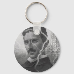 Tesla, The Lightning Man Key Ring