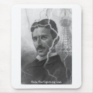 Tesla, The Lightning Man Mouse Mat