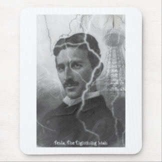 Tesla, The Lightning Man Mouse Mat