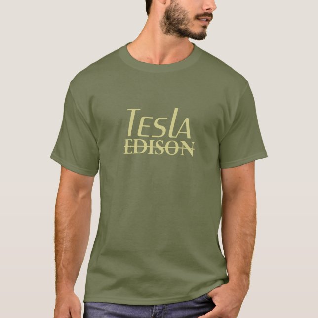 Tesla vs Edison T-Shirt (Front)
