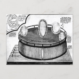Tesla's Egg  At the Columbia Exposition Postcard 