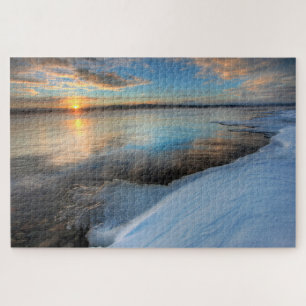 Teslin Lake After A Clearing Storm, Yukon Jigsaw Puzzle