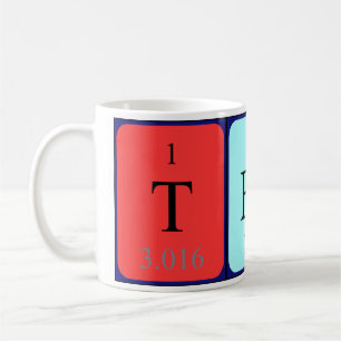 Tess periodic table name mug