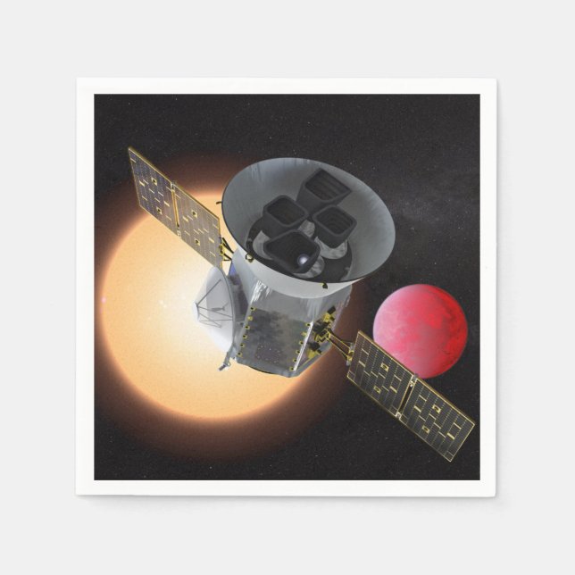 TESS Planet Hunter Spacecraft Napkin (Front)