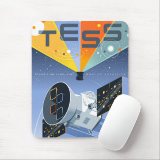 Tess Space Telescope Poster. Mouse Mat
