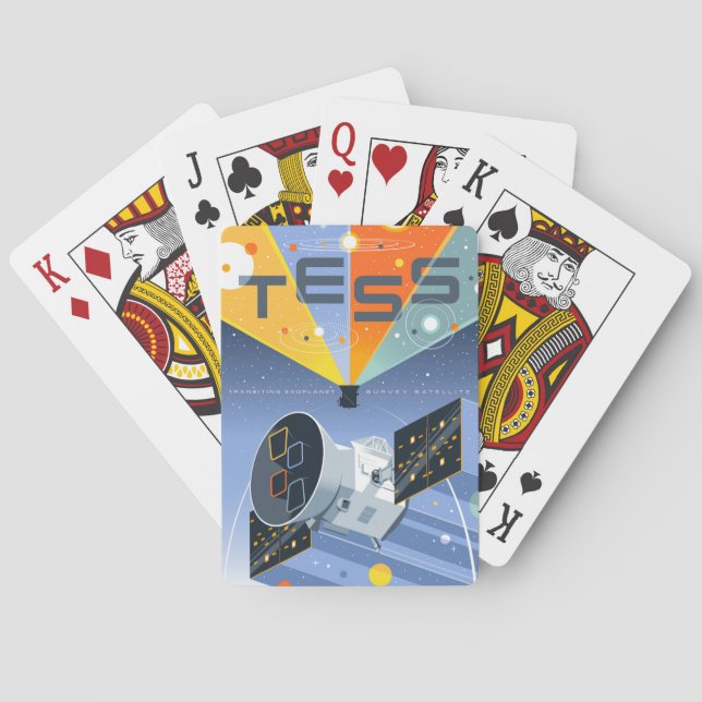 Tess Space Telescope Poster. Playing Cards (Back)