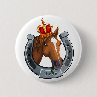 Tess the Queen mare 6 Cm Round Badge