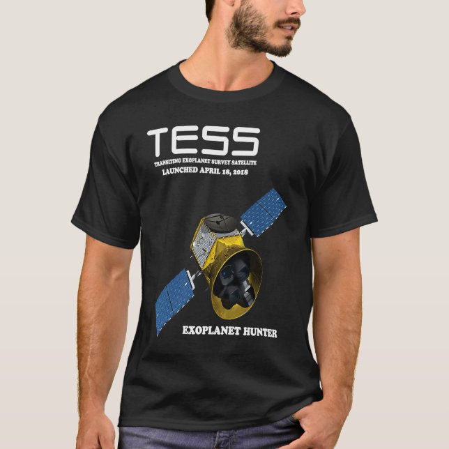 TESS Transiting Exoplanet Survey Satellite T-Shirt (Front)