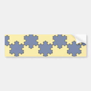 Tessellated Koch Snowflakes (Fractal Pattern) Bumper Sticker