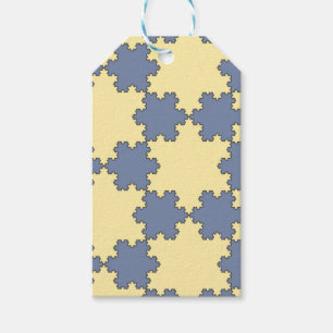 Tessellated Koch Snowflakes (Fractal Pattern) Gift Tags