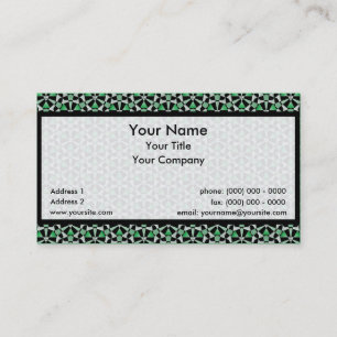 Tessellation 639 Lg Any Colour Business Card