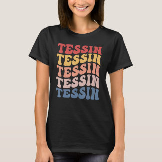 Tessin City Groovy Retro T-Shirt