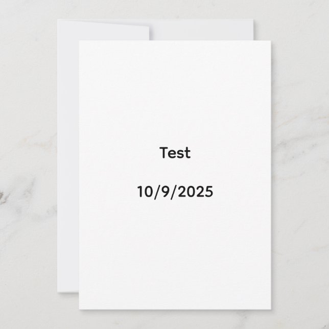 Test 10/9/2025 invitation (Front)
