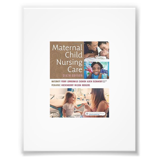 Test Bank Maternity and Paediatrics Nursing 4th Ed Photo Print (Front)