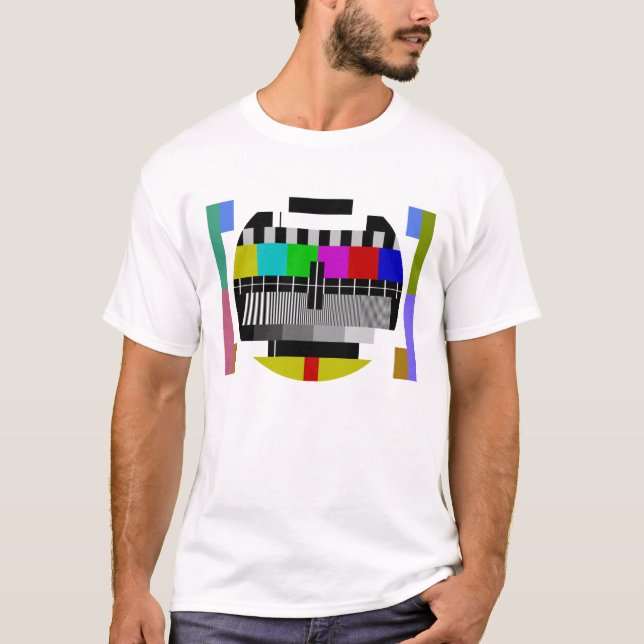 Test Card T-Shirt TV Pattern (Front)