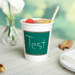 Test Chalkboard School Classroom  Paper Cups