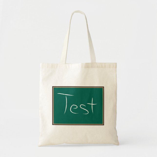 Test Chalkboard School Classroom  Tote Bag (Front)