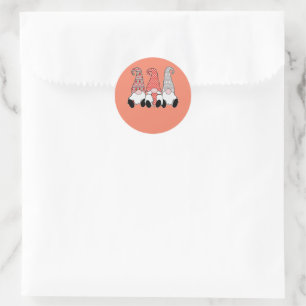 test classic round sticker