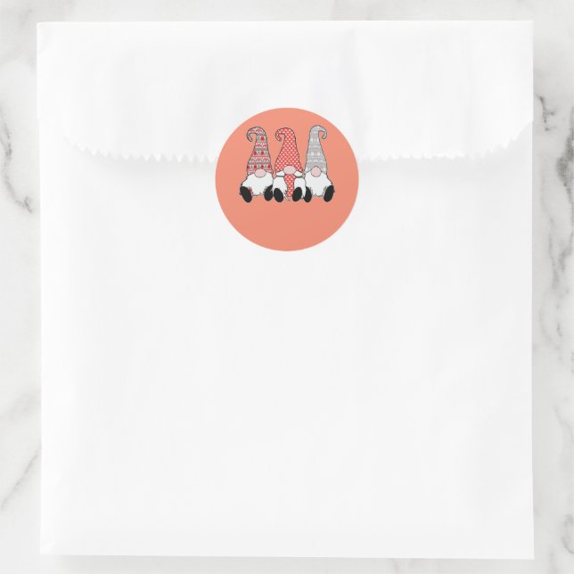 test  classic round sticker (Bag)