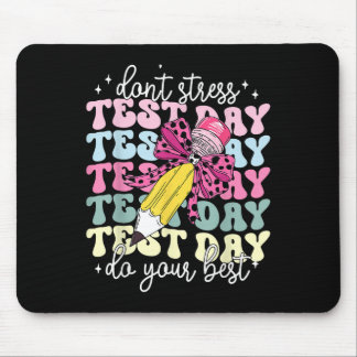 Test Day Couqette Bow Pencil Dont Stress Do Your B Mouse Mat