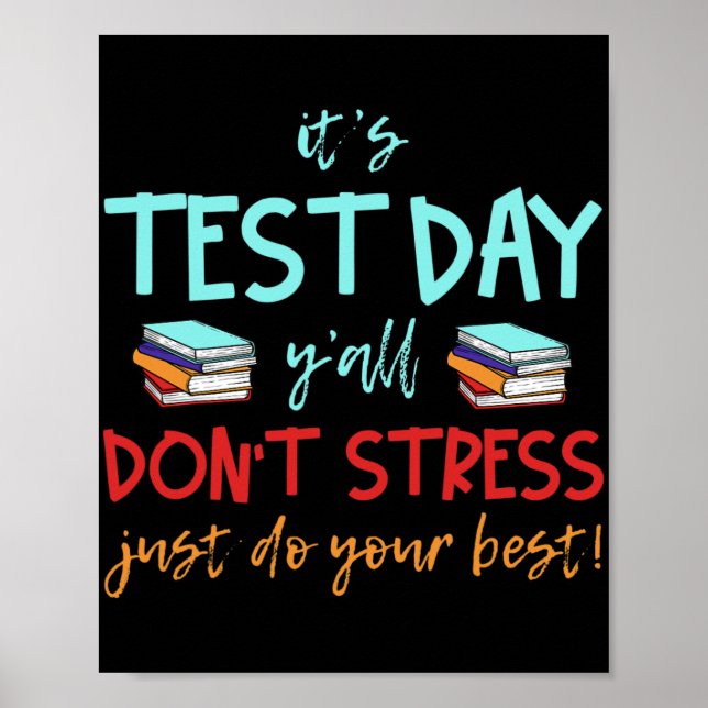Test Day Exams  Poster (Front)