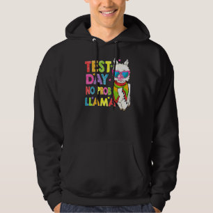 Test Day No Prob Llama Cute Llama Teacher Testing  Hoodie