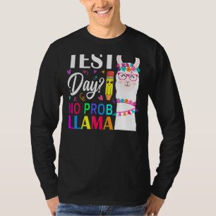 Test Day No Prob Llama Llama Teacher Testing Day 3 T-Shirt